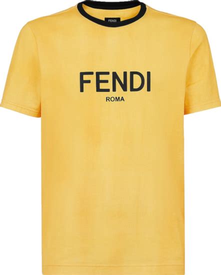 yellow fendi shirt|Fendi denim shirt.